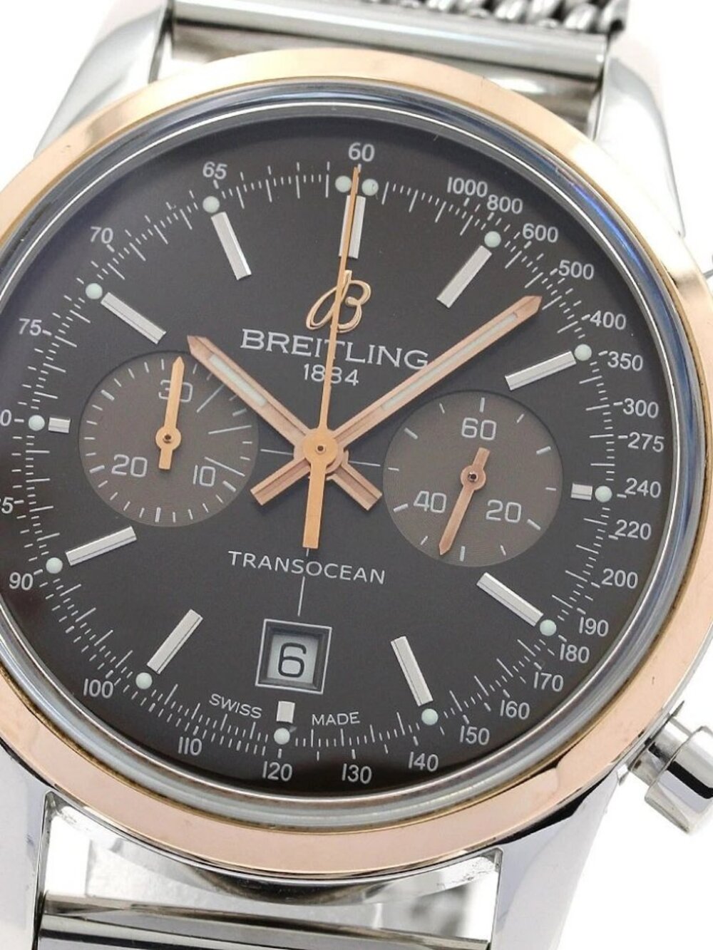 BREITLING Transocean U41310 Chronograph Brown Dial Automatic Men's Watch_905660